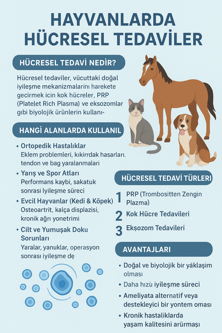 Hayvanlarda Hücresel Tedaviler: Geleceğin Veterinerlik Yaklaşımı