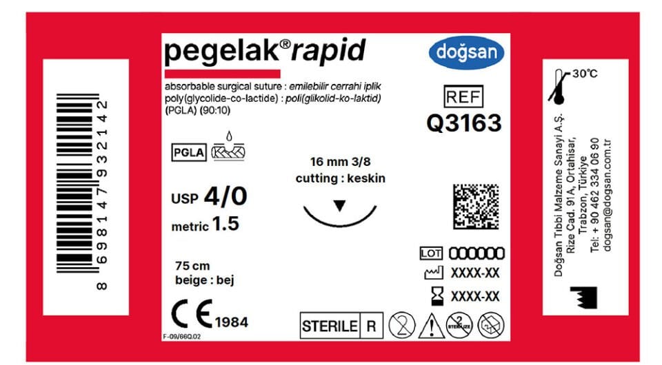 Pegelak rapid 4/0 16 3/8 keskin▼,75cm