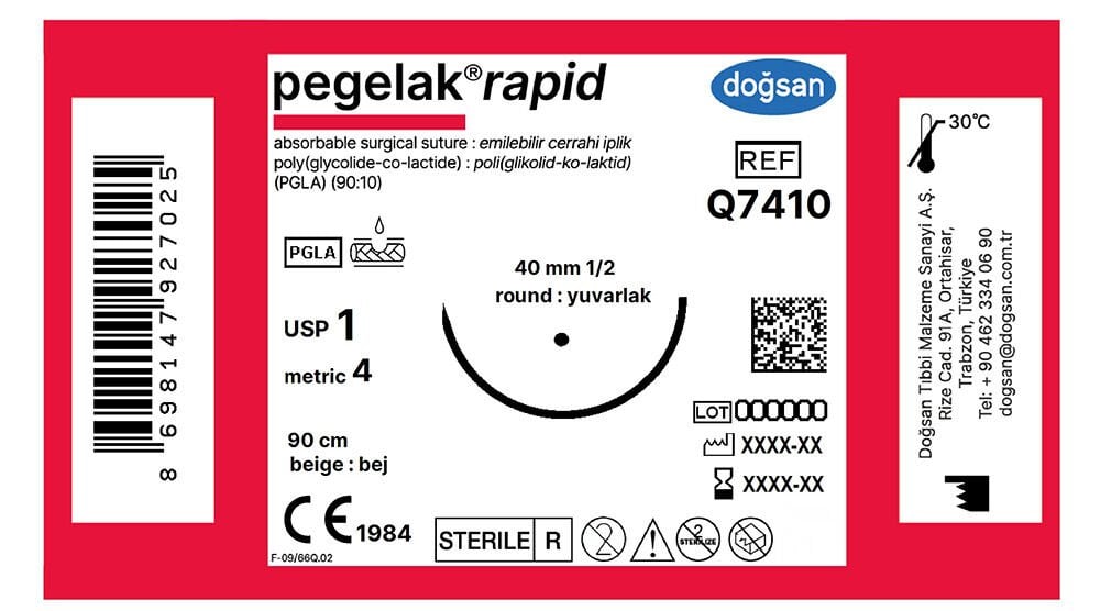 Pegelak rapid 1 40 1/2 yuvarlak,90cm