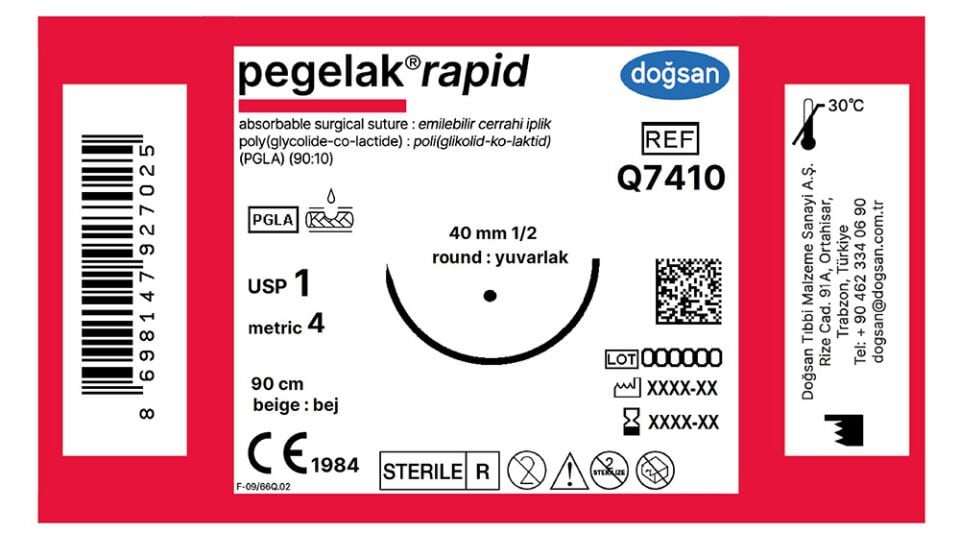 Pegelak rapid 1 40 1/2 yuvarlak,90cm