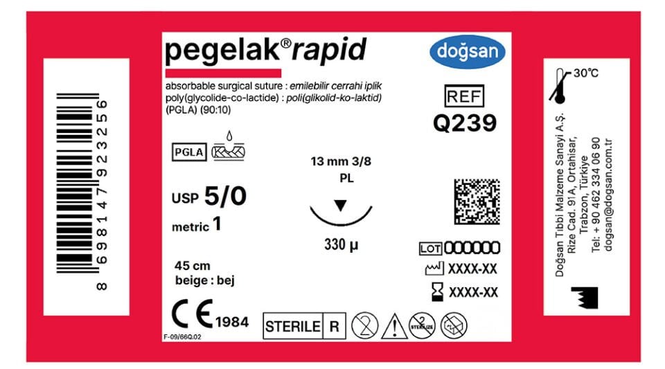 Pegelak rapid 5/0 13 3/8 PL,330µ,45cm