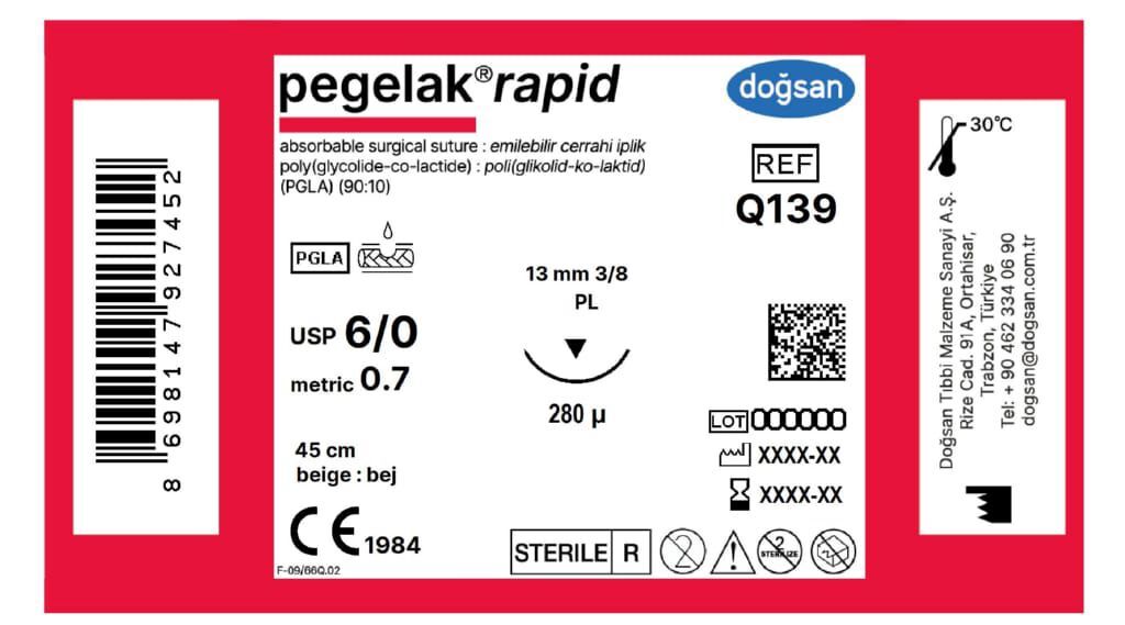 Pegelak rapid 6/0 13 3/8 PL,280µ,45cm