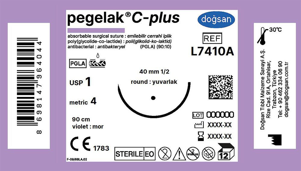 Pegelak plus 1 40 1/2 yuvarlak,90cm
