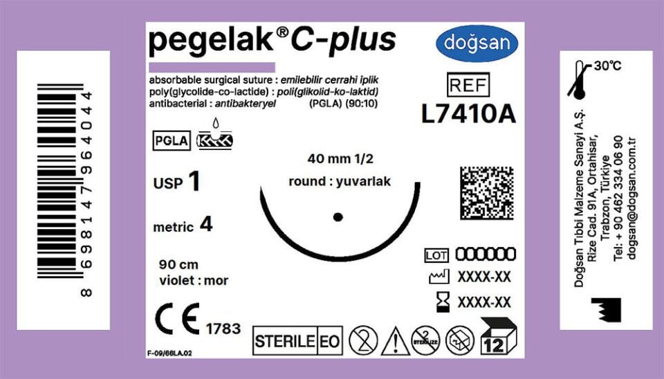 Pegelak plus 1 40 1/2 yuvarlak,90cm