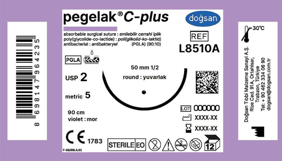 Pegelak plus 2 50 1/2 yuvarlak,90cm
