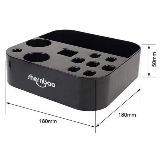 SHERNBAO Traş Masası Alet Düzenleyici (Siyah)