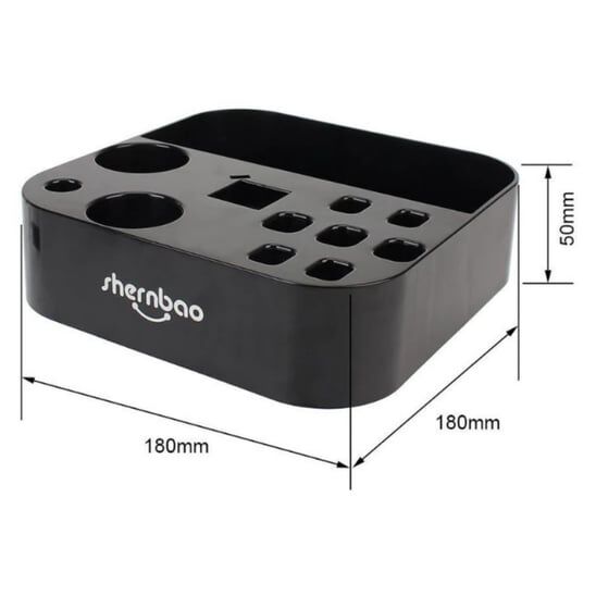 SHERNBAO Traş Masası Alet Düzenleyici (Siyah)