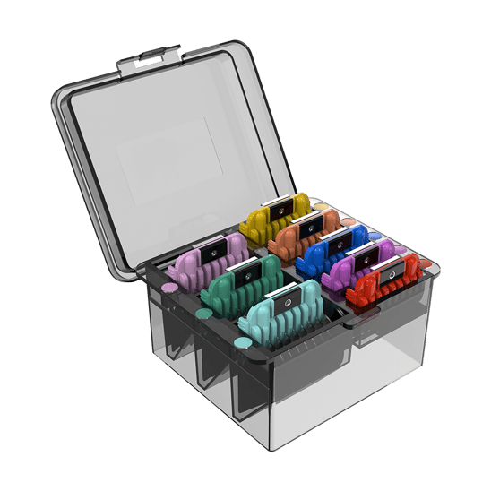 SHERNBAO 8 Parça Paslanmaz Çelik Hayvan Tıraş Makinesi Tarak Seti ACK-001