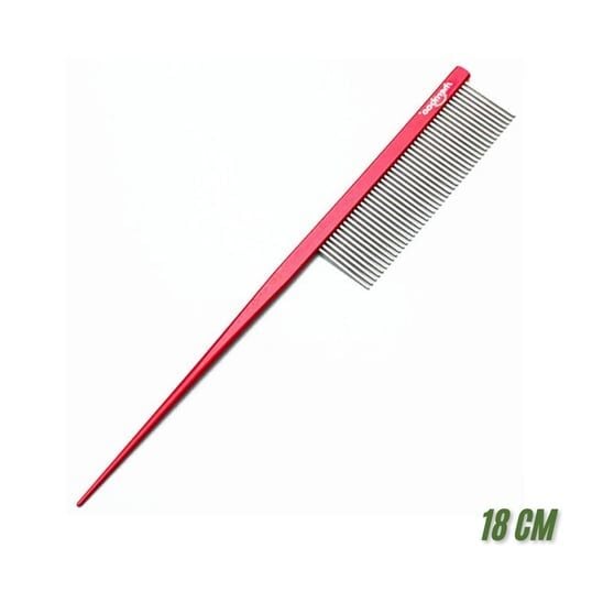 SHERNBAO Sivri Uçlu Çelik Tarak 18 cm (Kırmızı)