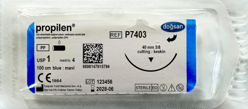 Propilen 1 40 3/8 keskin(▼),100cm