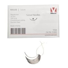 Kruuse Sütür İğnesi Regular 3/8 Keskin 29 MM 10'lu Paket