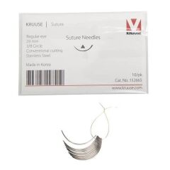 Kruuse Sütür İğnesi Regular 3/8 Keskin 29 MM 10'lu Paket
