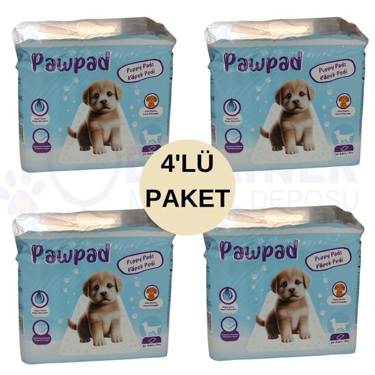 Pawpad Sermeli Bez (Çiş Pedi) 60 cm x 90 cm 30'lu 4'lü PAKET