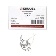 Kruuse Sütür İğnesi Spring 1/2 Keskin 29 MM 10'lu Paket