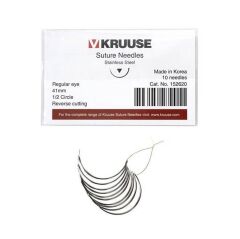 Kruuse Sütür İğnesi Regular 1/2 Keskin 41 MM 10'lu Paket