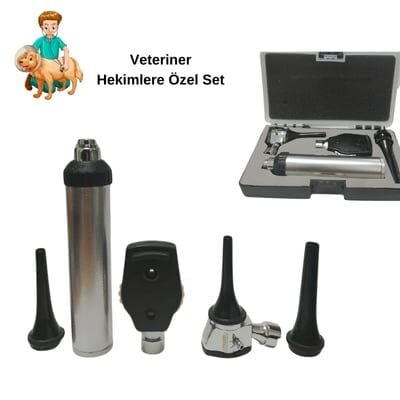 Vzn Veteriner Hekimlere Özel Otoskop - Optahlmaskop Set