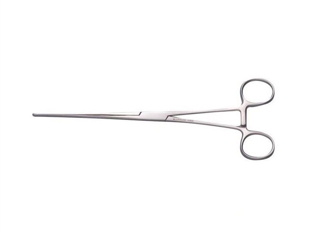 Kruuse Veteriner Bağırsak Pensi. 23 cm. Düz