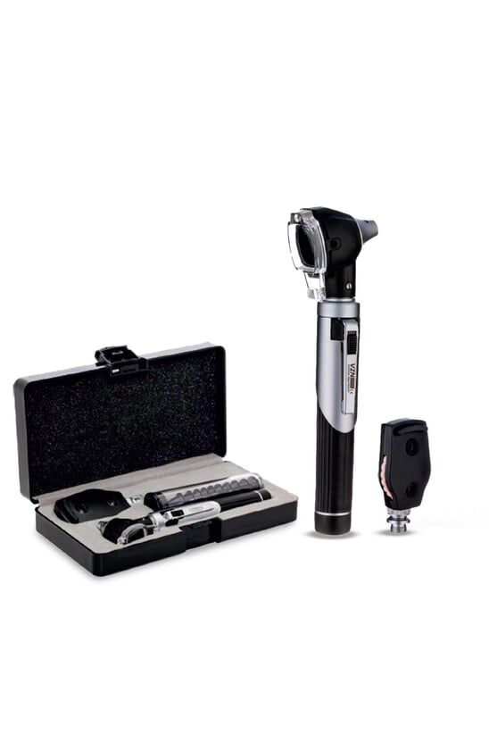 VZN Otoskop Oftalmaskop Fiber Optik Profesyonel Klinik Model Set VZN-CES-E10