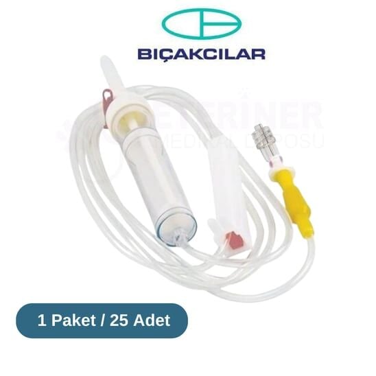 Bıçakçılar Serum Seti 25 'li Paket (VİDALI UÇ)