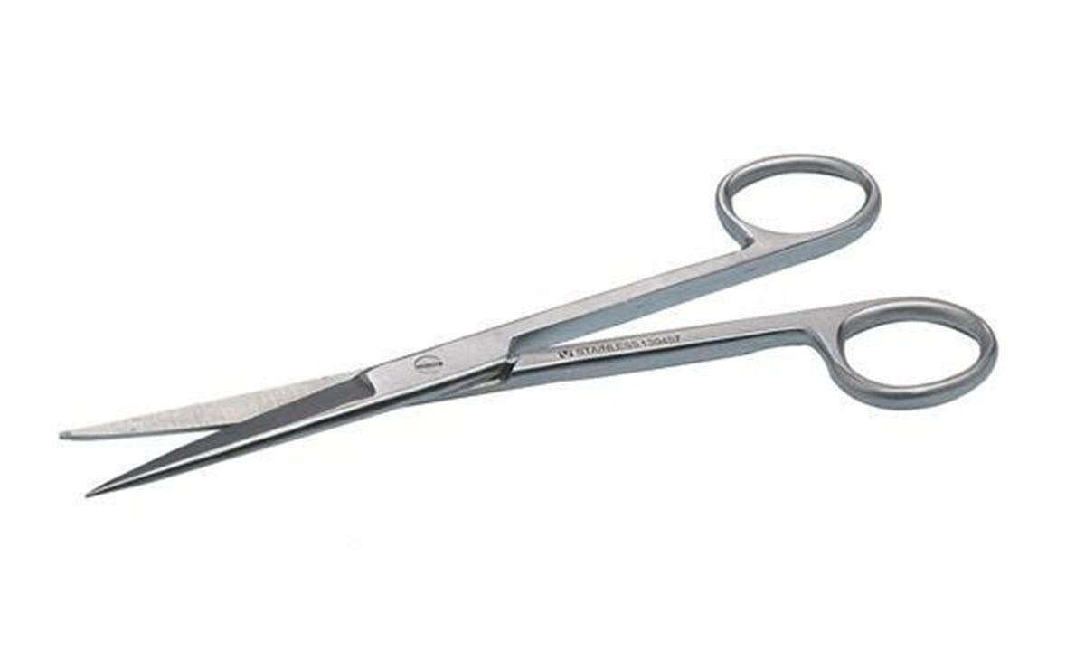 Kruuse Veteriner Makas. 14 cm. S/S. Düz