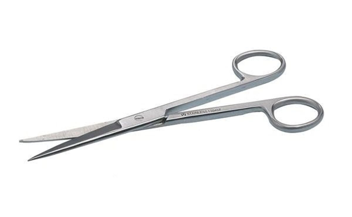 Kruuse Veteriner Makas. 14 cm. S/S. Düz