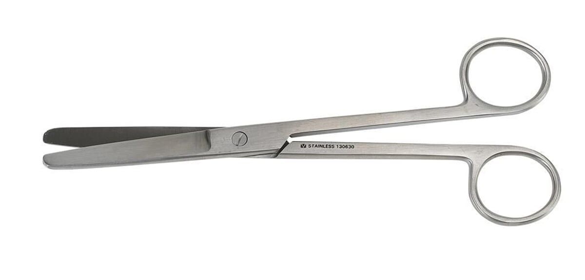 Kruuse Veteriner Makas. 18 cm. K/K. Düz