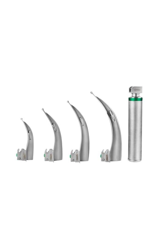 Vzn Laringoskop Fiber Optic 4 Blade Set