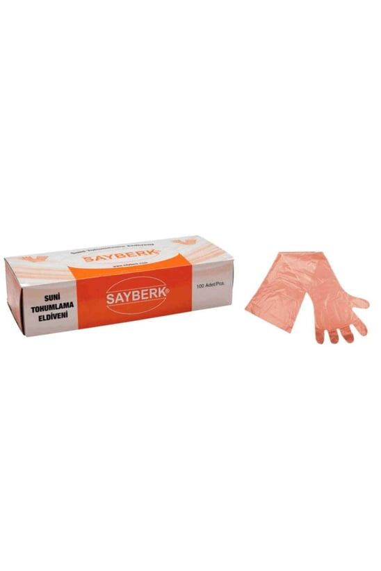 Sayberk Tek Kullanımlık Suni Tohumlama Eldiveni (Lastiksiz) 100'lü