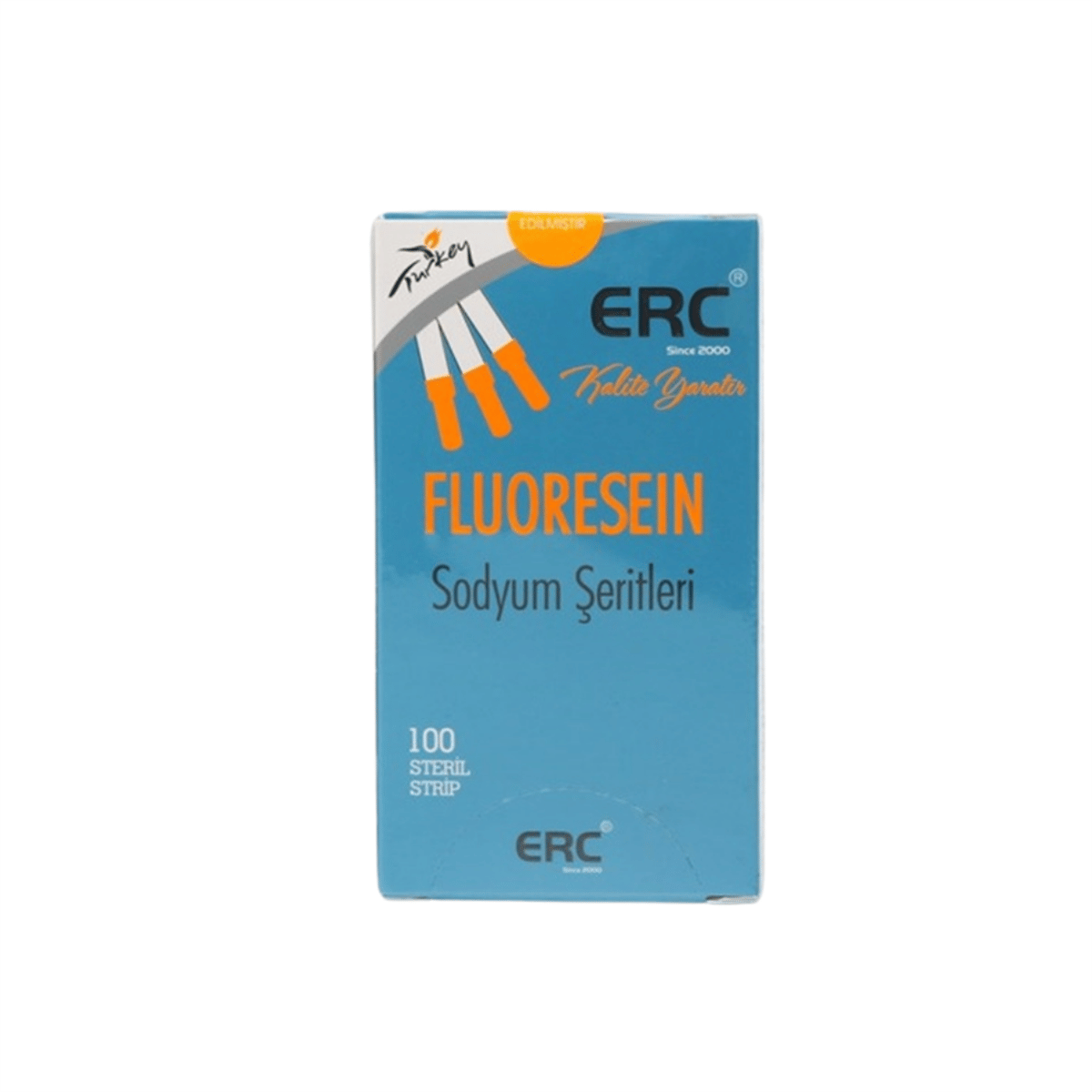 Fluorescein Sodium Test Çubuğu 100'lü Kutu