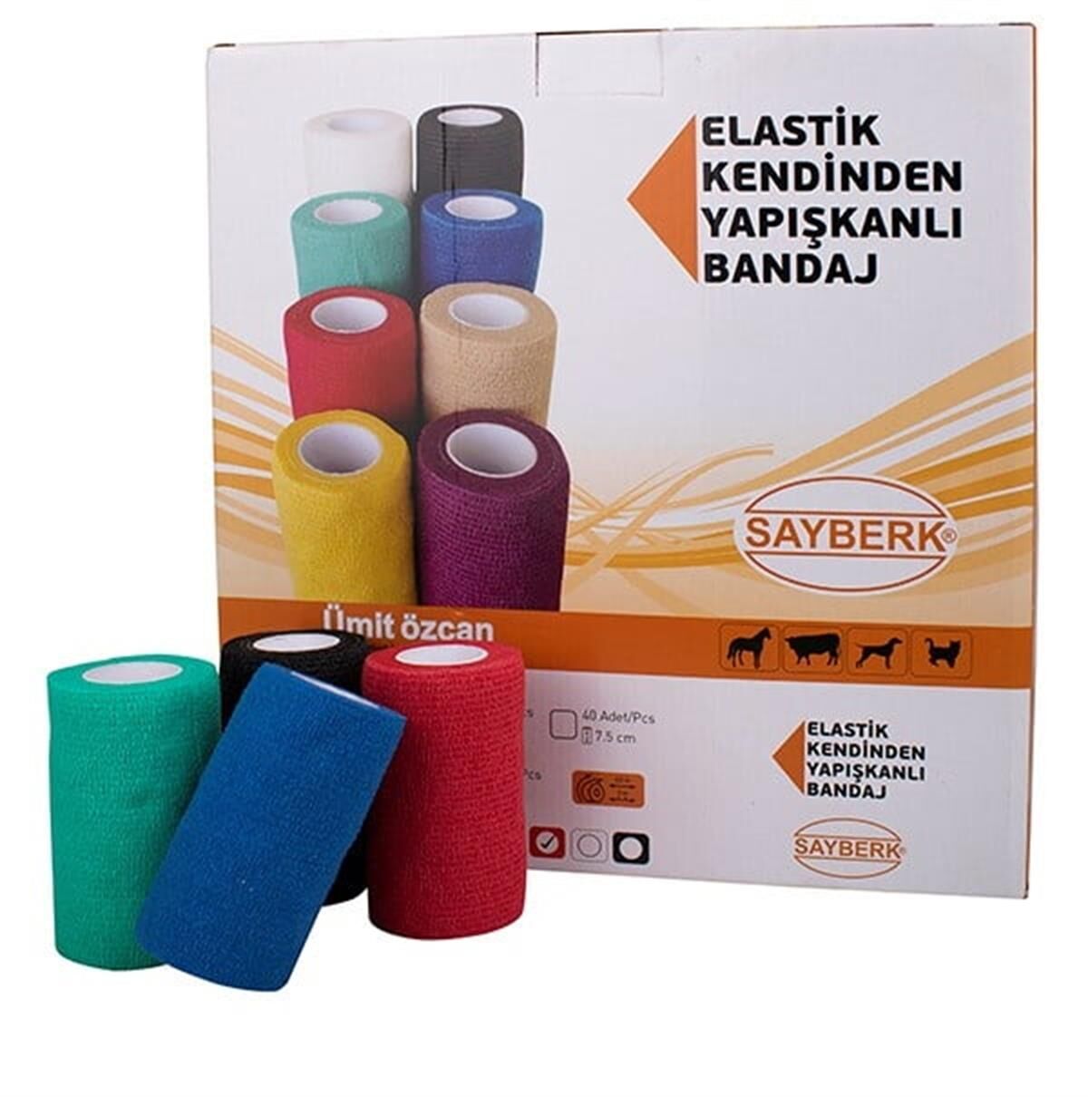 Sayberk Kendinden Yapışkanlı Bandaj Renkli 10 CM*4,5 M