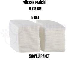 Yüksek Emicili 5 cm x 5 cm 8 Kat Spanç 500' lü Paket
