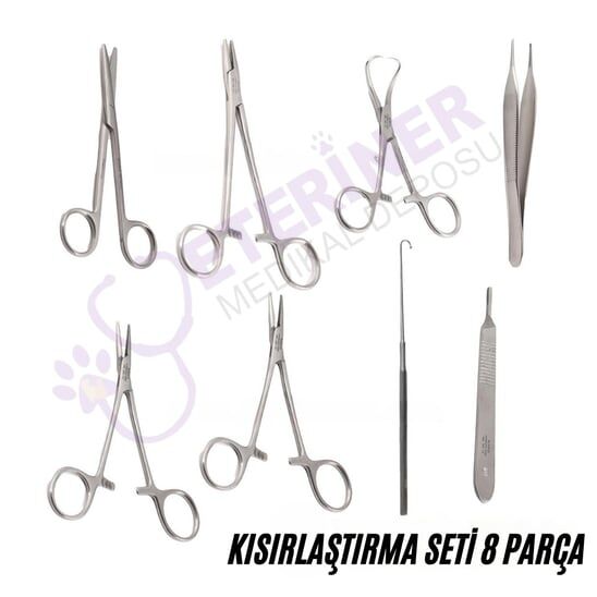 Rodus kısırlaştırma (Kastrasyon) Seti 8 Parça