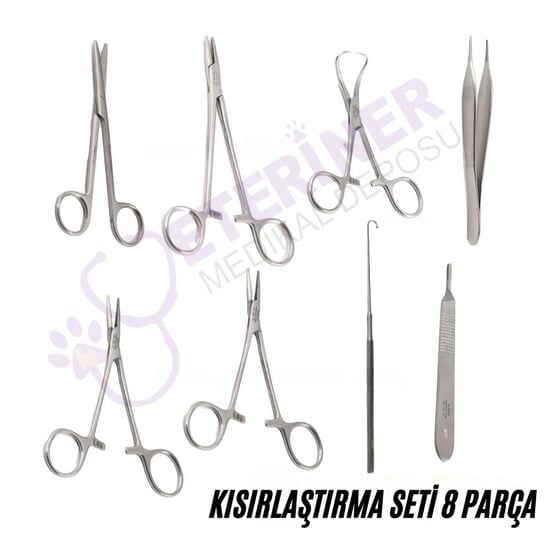 Rodus kısırlaştırma (Kastrasyon) Seti 8 Parça
