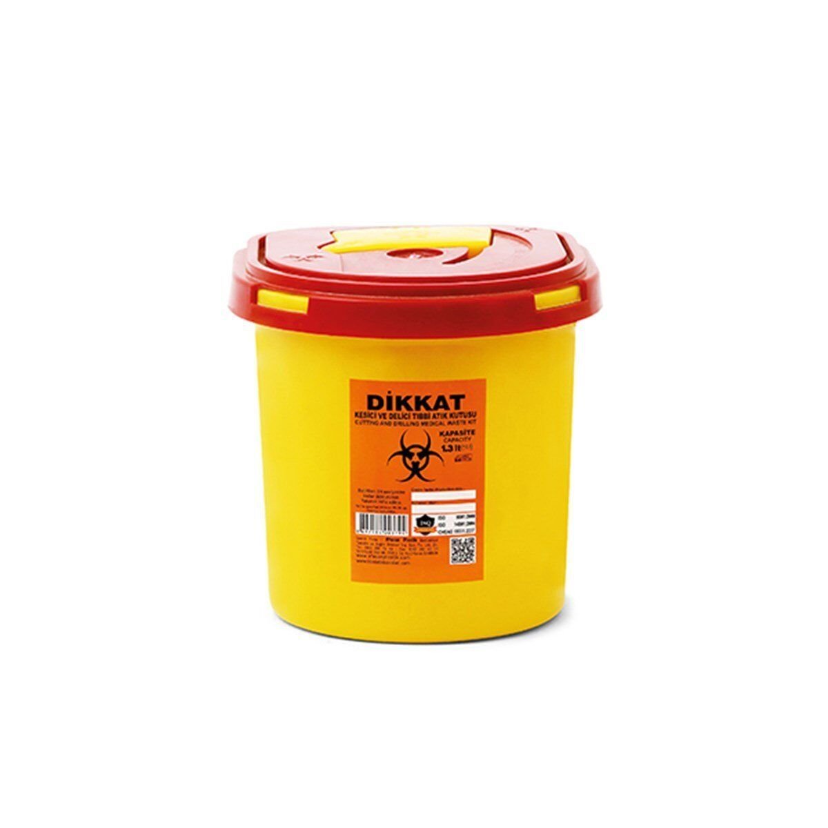 Tıbbi Atık Kovası 1,3 LT