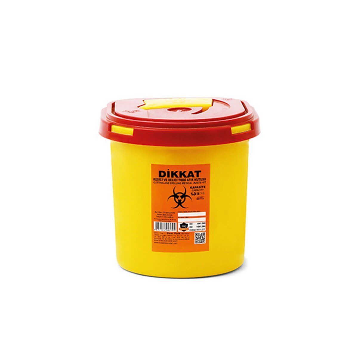 Tıbbi Atık Kovası 1,3 LT