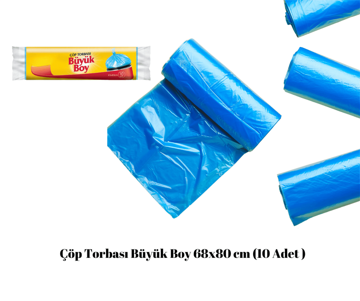 Çöp Torbası Büyük Boy 68x80 cm (10 Adet )