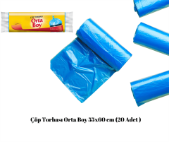 Çöp Torbası Orta Boy 55x60 cm (20 Adet )