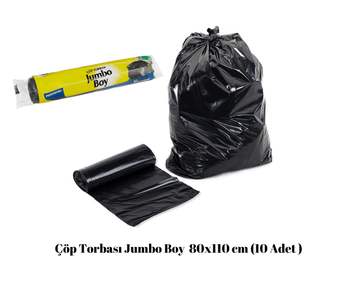 Çöp Torbası Jumbo Boy 80x110 cm (10 Adet )