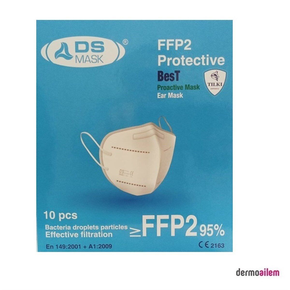 Damla Sağlık FFP2 Maske 10 lu Paket
