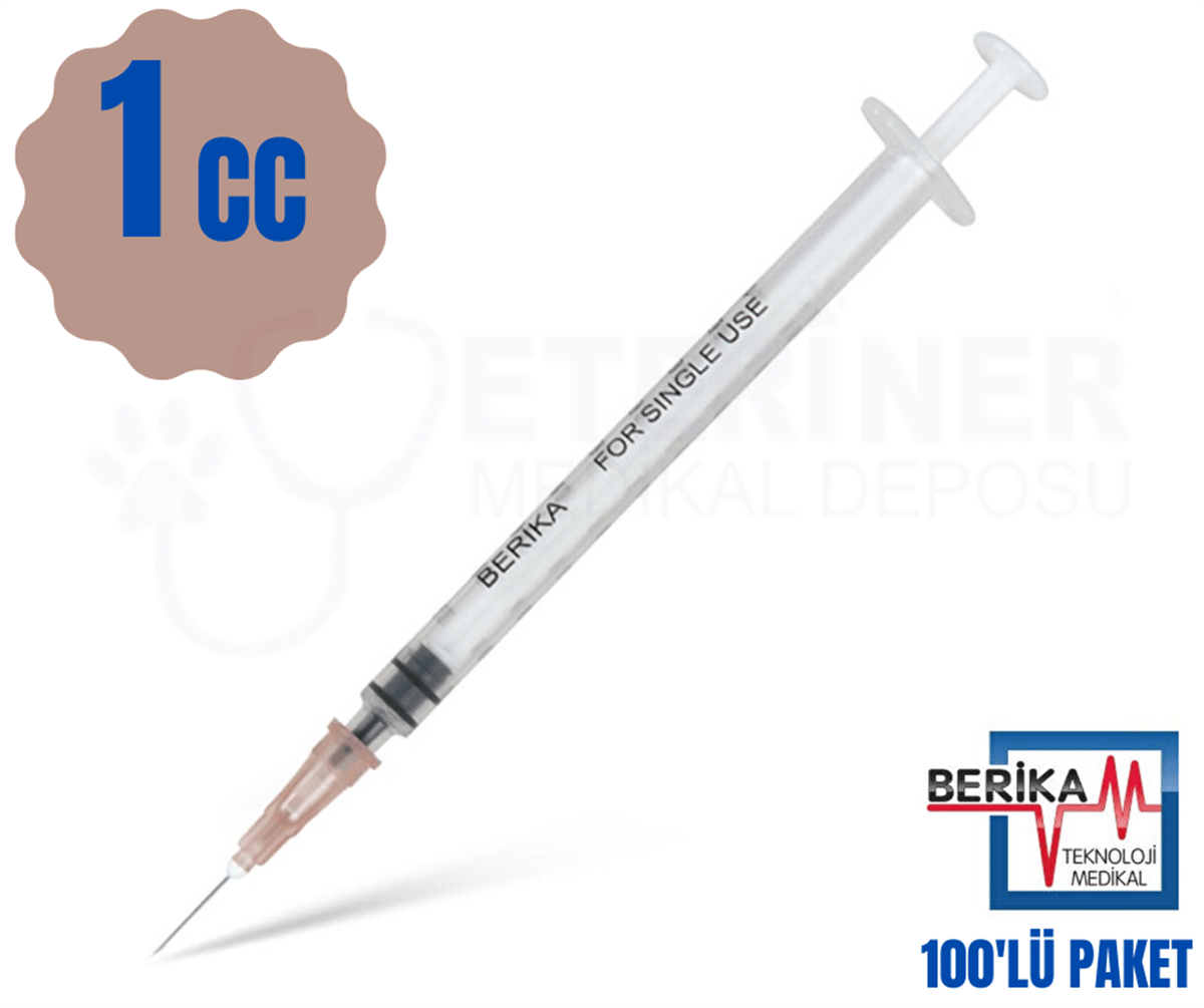Berika 1 CC İnsülin Enjektörü 100'lü Paket