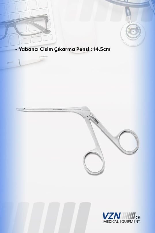 VZN Cerrahi Yabancı Cisim Çıkarma Pensi 17 cm