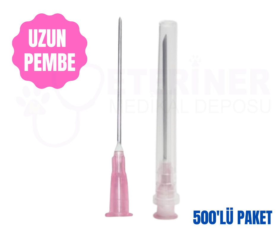 Enjektör Ucu Pembe 500 lü Paket