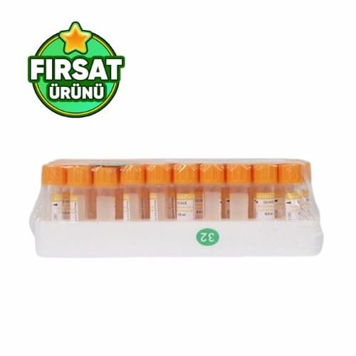 Vakumlu Jelli Tüp 0,5ml (Pediatrik) (Sarı Kapak) 50'li Paket
