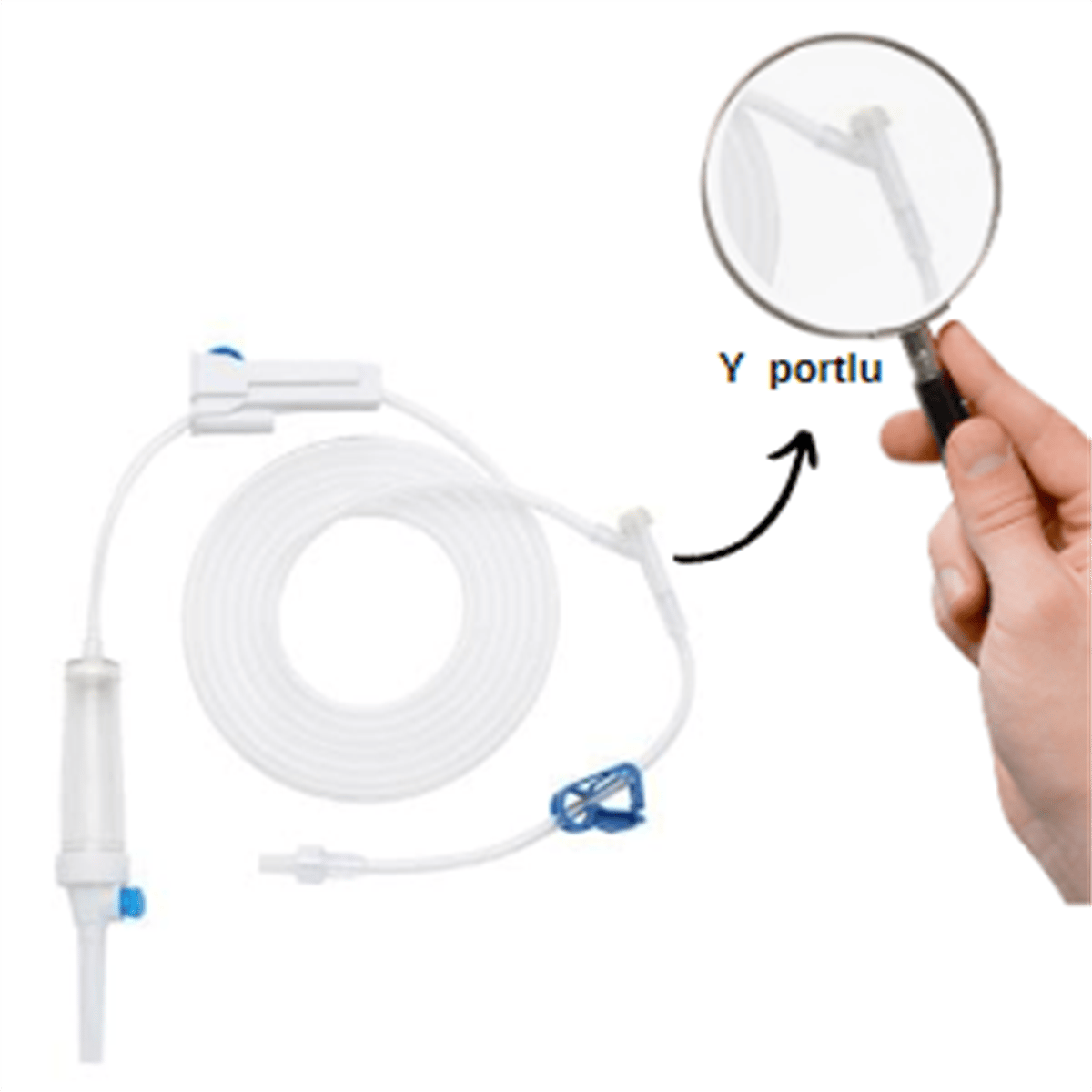 İnfüzyon Seti Y Portlu 240 cm