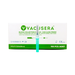 VACUSERA Vakumlu İğne Ucu (Kan Alma İğnesi) yeşil 100 lü Paket