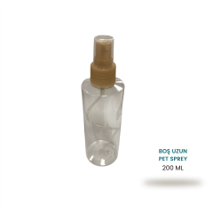Plastik Boş 200 ml Sprey Başlıklı Şişe