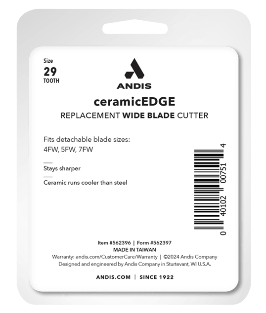 Andis 29 Dişli Seramik Kesici 4FW, 5FW ve 7FW Geniş Bıçaklar İçin