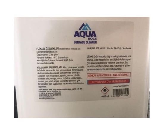Aqua Alkol Bazlı Yüzey Dezenfektan 5 Lt.