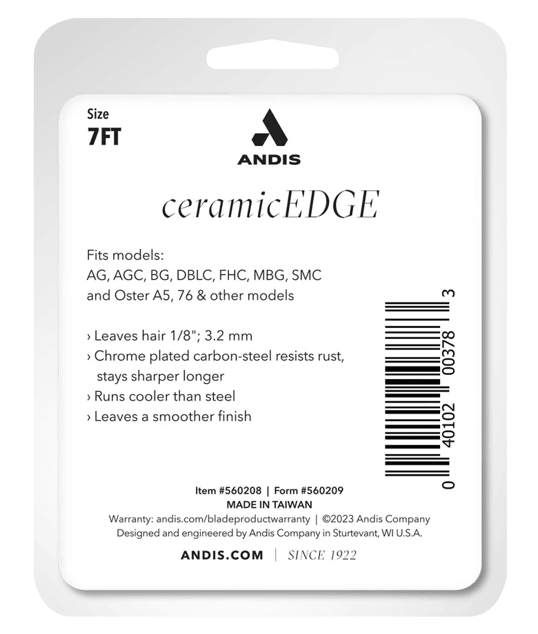 Andis CeramicEdge® #7FT (24T Üst / 17T Alt) Pet Tıraş Makinesi Bıçağı
