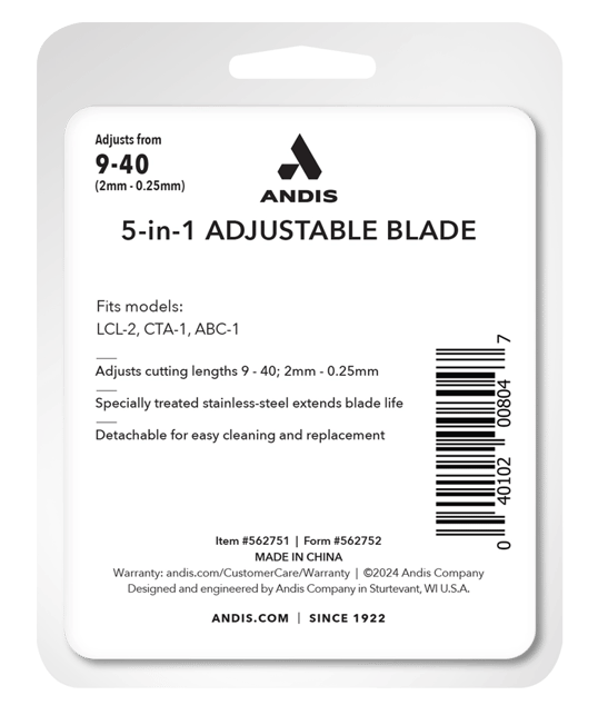 Andis 5-in-1 Ayarlanabilir Tıraş Bıçağı (40-30-15-10-9)